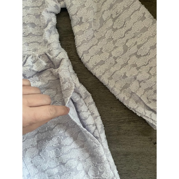 KORI Women's Lavender Textured Babydoll Dress Size M Long Sleeve Pockets - Picture 2 of 4